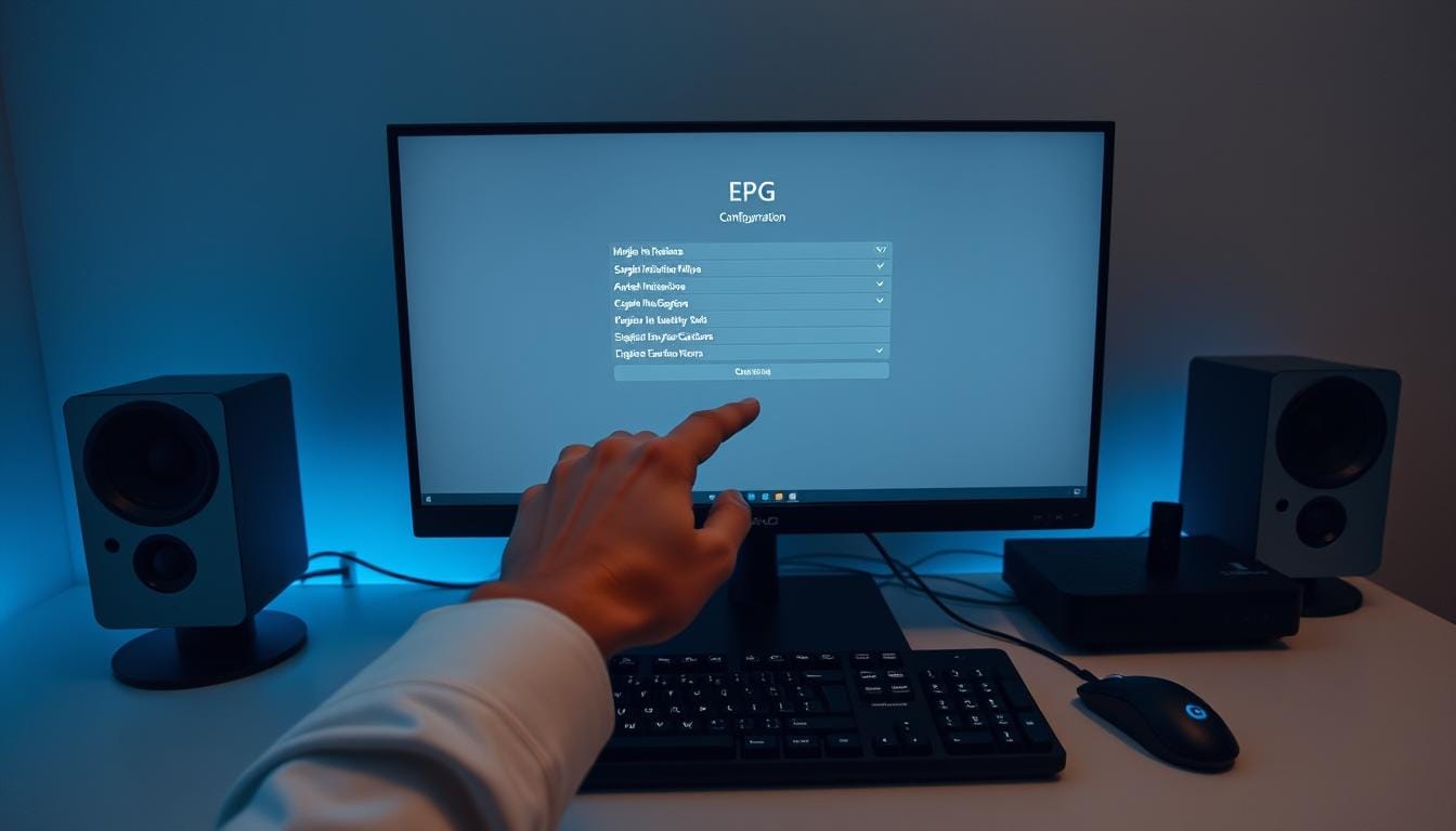 EPG setup process