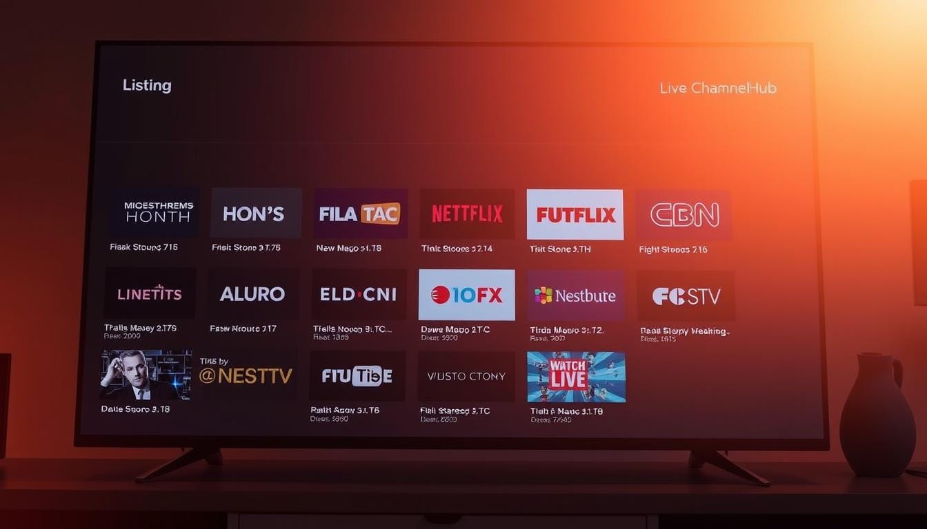 live channel listings